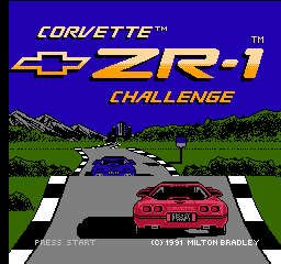 Corvette ZR-1 Challenge Title Screen
